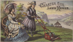Tondeuse à gazon Charter Oak (chromolitho) - American School