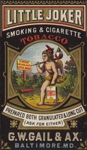 Chérubin portant du tabac et un briquet