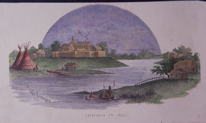 Chicago en 1831, fin du 19ème siècle - American School