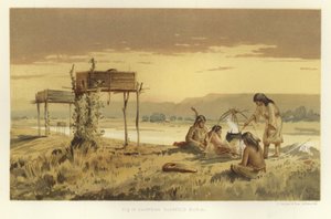 Enterrement sur échafaud Chippewa - American School