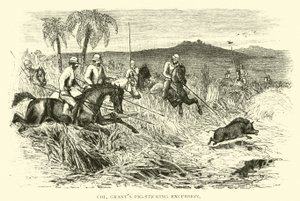 Excursion de chasse au sanglier du colonel Grant
