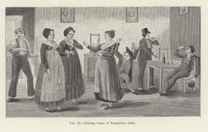 Retour à la maison de la mariée napolitaine - American School