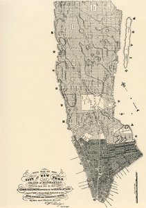 Carte des commissaires de Manhattan