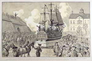 Parade et célébration du Congrès, c.1790