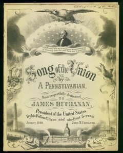 Couverture de Songs of the Union by a Pennsylvanian..., par John M. Crosland, 1860 - American School