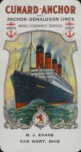 Navire Cunard - Aquitania
