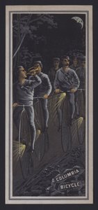 Cyclistes roulant la nuit