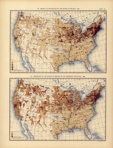 Densité de distribution des natifs d