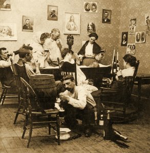 (détail) de McCarthys Wake (Partie 1), 1899 - American School