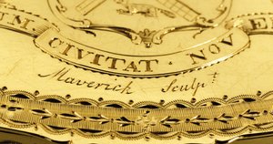Détail de la boîte de la liberté de John Jay