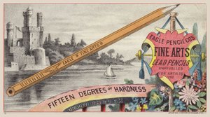 Publicité pour crayons Eagle Fine Arts - American School