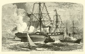 Embarquement dans la baie de Delaware