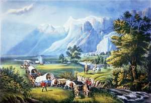Émigrants traversant les plaines