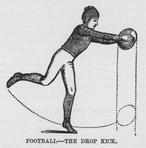 Football, le coup de pied de dégagement - American School