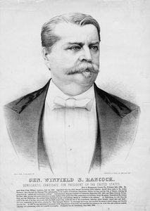 Gen. Winfield S. Hancock : candidat démocrate à la présidence des États-Unis, pub. par Currier & Ives, vers 1880