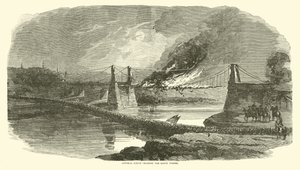 Le général Logan traversant le Bayou Pierre, mai 1863 - American School