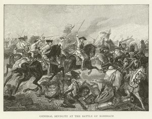 Le général Seydlitz à la bataille de Rossbach