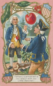 George Washington avouant à son père - American School