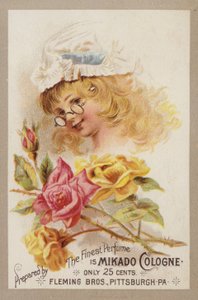 Fille au bonnet de ménage portant des lunettes - American School
