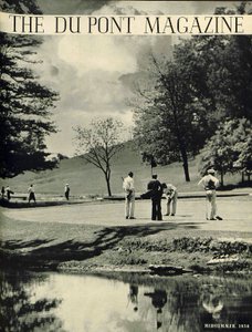 Golfeurs, couverture du DuPont Magazine, juillet-août 1936 - American School
