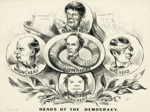 Les chefs de la démocratie, 1864 - American School