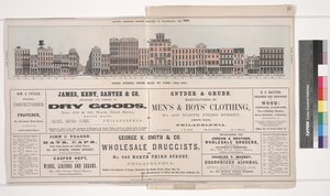 Illustration du Répertoire Panoramique des Affaires de Baxter de Philadelphie, 1860