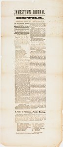 Journal extra de Jamestown, 9 mai 1862