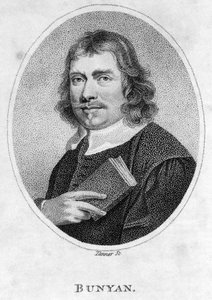 John Bunyan (1628-88) frontispice de Le Voyage du pèlerin, 1805