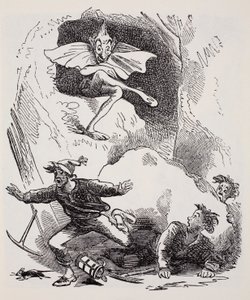 Kobolds, de The World Guide to Gnomes, Fairies, Elves and Other Little People par Thomas Keightley publié en 1880 - American School