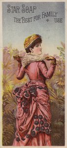 Dame posant avec un parasol