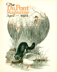Moins de vermine - Plus de gibier, couverture du DuPont Magazine, avril 1923
