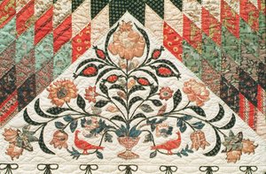 Courtepointe motif Étoile solitaire, vers 1850