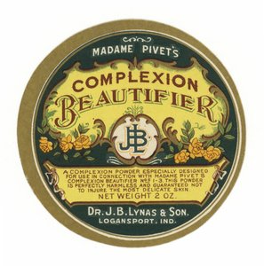 Étiquette de Beautifiant pour le teint de Madame Pivets