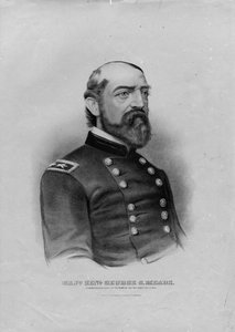 Majr. Genl. George G. Meade, pub. par Currier & Ives, vers 1863