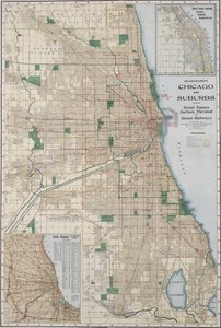 Carte de Chicago et des banlieues