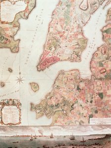 Carte de New York en 1766-67