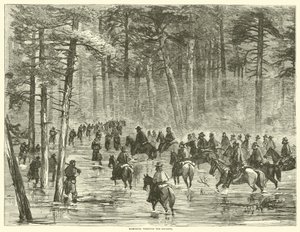 Marche à travers les marais, janvier 1865 - American School