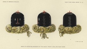 Masque de Hehea (blunderer) du nadir (litho couleur) - American School