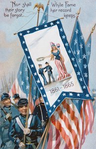 Carte postale du Memorial Day, vers 1900 (lithographie en couleur) - American School