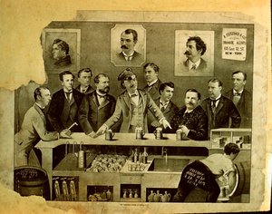 Hommes au bar