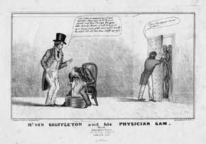 M. van Shuffleton et son médecin Sam, vers 1836