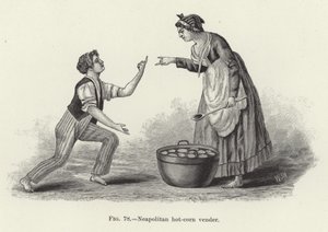 Vendeur de maïs chaud napolitain