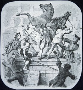 Les rebelles de New York renversent la statue du détesté George III d
