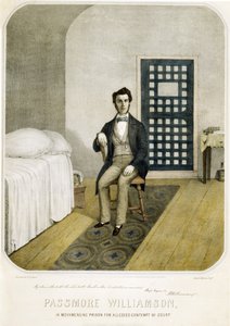 Passmore Williamson à la prison de Moyamensing pour prétendu outrage au tribunal, pub. 1855