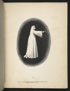 Planche 3. Un fantôme en blanc. Spectropia; ou, Surprenantes illusions spectrales montrant des fantômes partout, et de n
