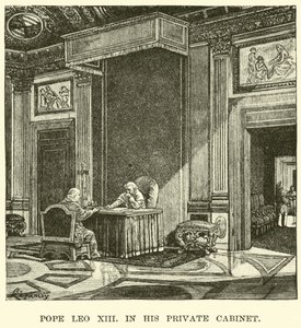 Pape Léon XIII, dans son cabinet privé