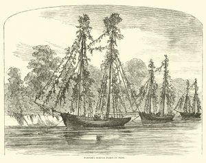 Flotte de mortiers de Porter en ordre, juin 1862 - American School
