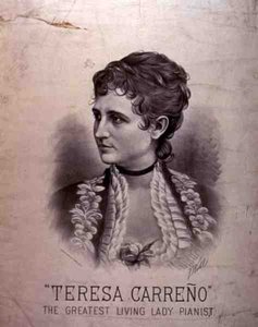 Portrait de Maria Teresa Carreno - American School