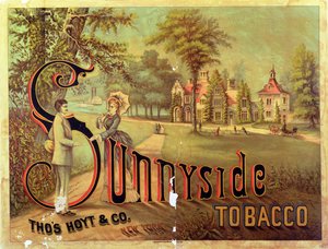 Affiche publicitaire pour le tabac Sunnyside