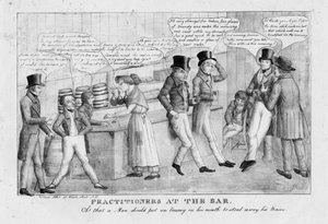 Praticiens au barreau, vers 1834 - American School